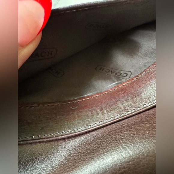 Coach Vintage Kisslock Mahogany Leather Wallet - Picture 13 of 14